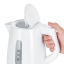SEVERIN CZAJNIK ELEKTR. 1L , ZAKRYTA GRZAŁKA, WSKAŹNIK POZIOMU WODY, ANTYPOŚLIZGOWE NÓŻKI, PLASTIK, MOC 2200W WK3411