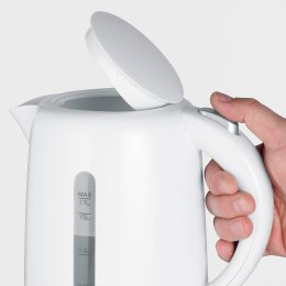 SEVERIN CZAJNIK ELEKTR. BIAŁY, PLASTIK, POJ. 1,7 L, ZAKRYTA GRZAŁKA, DUŻY OTWÓR, DŁ. PRZEWODU 70 CM, MOC 2200W WK4325