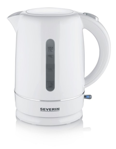 SEVERIN CZAJNIK ELEKTR. BIAŁY, PLASTIK, POJ. 1,7 L, ZAKRYTA GRZAŁKA, DUŻY OTWÓR, DŁ. PRZEWODU 70 CM, MOC 2200W WK4325 SEVERIN CZAJNIK ELEKTR. BIAŁY, PLASTIK, POJ. 1,7 L, ZAKRYTA GRZAŁKA, DUŻY OTWÓR, DŁ. PRZEWODU 70 CM, MOC 2200W WK4325
