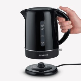 SEVERIN CZAJNIK ELEKTR. CZARNY, PLASTIK, POJ. 17 L, LAMPKA KONTR., SZEROKI OTWÓR, DŁ. PRZEWODU 70 CM, MOC 2200W WK4322