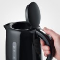 SEVERIN CZAJNIK ELEKTR. CZARNY, PLASTIK, POJ. 17 L, LAMPKA KONTR., SZEROKI OTWÓR, DŁ. PRZEWODU 70 CM, MOC 2200W WK4322