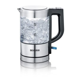 SEVERIN CZAJNIK ELEKTR. SZKŁO-STAL, POJ. 0,5 L, ZAKRYTA GRZAŁKA, W 100% BEZ BPA, OBSŁUGA JEDNĄ RĘKĄ, MOC 1100W WK3472