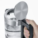 SEVERIN CZAJNIK ELEKTR. SZKŁO-STAL, POJ. 0,5 L, ZAKRYTA GRZAŁKA, W 100% BEZ BPA, OBSŁUGA JEDNĄ RĘKĄ, MOC 1100W WK3472