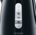 SEVERIN CZAJNIK ELEKTRYCZNY 1L, PLASTIK, ZAKRYTA GRZAŁKA, WSKAŹNIK POZIOMU WODY, ZAKRYTY ELEMENT GRZEJNY, MOC 2200W WK3410