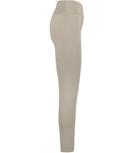 Gładkie długie legginsy damskie bezszwowe LIZA (Beżowy) M/L