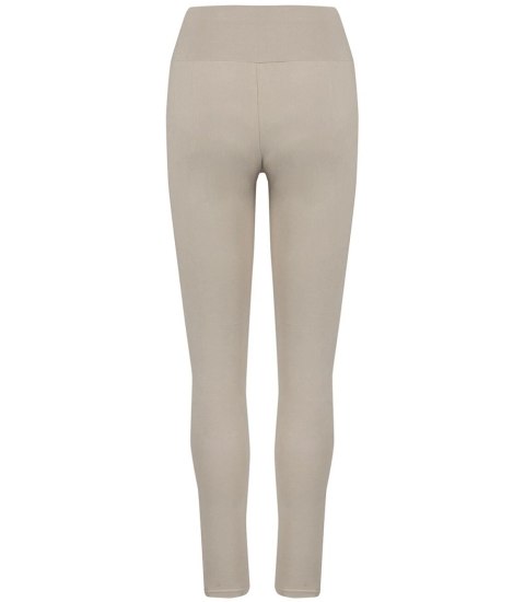 Gładkie długie legginsy damskie bezszwowe LIZA (Beżowy) M/L Gładkie długie legginsy damskie bezszwowe LIZA (Beżowy) M/L