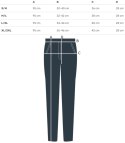 Gładkie długie legginsy damskie bezszwowe LIZA (Beżowy) M/L