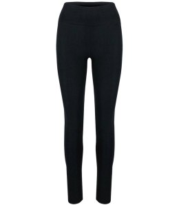 Gładkie długie legginsy damskie bezszwowe LIZA (Czarny) M/L