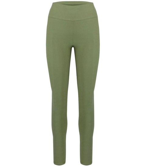 Gładkie długie legginsy damskie bezszwowe LIZA (Zielony) M/L Gładkie długie legginsy damskie bezszwowe LIZA (Zielony) M/L