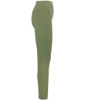 Gładkie długie legginsy damskie bezszwowe LIZA (Zielony) M/L