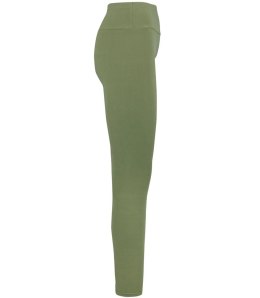 Gładkie długie legginsy damskie bezszwowe LIZA (Zielony) M/L