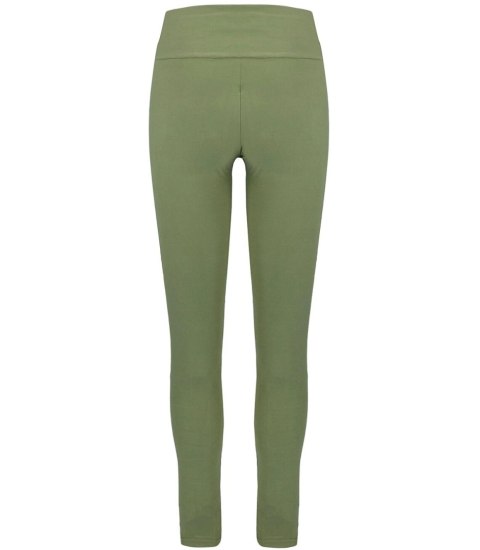 Gładkie długie legginsy damskie bezszwowe LIZA (Zielony) M/L Gładkie długie legginsy damskie bezszwowe LIZA (Zielony) M/L