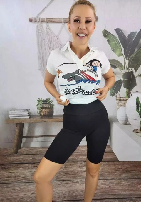 Krótkie legginsy kolarki bezszwowe KARO (Czarny) S/M Krótkie legginsy kolarki bezszwowe KARO (Czarny) S/M