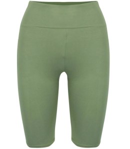 Krótkie legginsy kolarki bezszwowe KARO (Zielony)