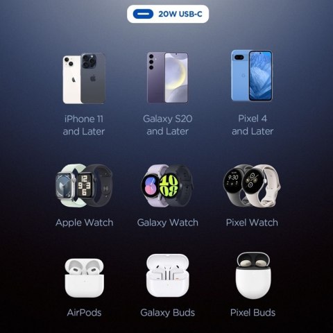 Spigen Essential EE201EU GaN - Ładowarka sieciowa USB-C 20W (Czarny) Spigen Essential EE201EU GaN - Ładowarka sieciowa USB-C 20W (Czarny)