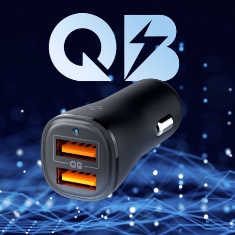Spigen Essential EV302 - Ładowarka samochodowa 2x USB-A 30W (Czarny) Spigen Essential EV302 - Ładowarka samochodowa 2x USB-A 30W (Czarny)