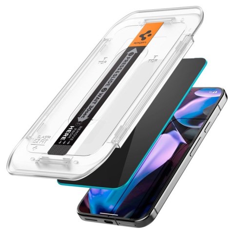 Spigen GLAS.TR EZ FIT Privacy 2-Pack - Szkło hartowane z filtrem prywatyzującym do Google Pixel 9 / 9 Pro 2 szt Spigen GLAS.TR EZ FIT Privacy 2-Pack - Szkło hartowane z filtrem prywatyzującym do Google Pixel 9 / 9 Pro 2 szt