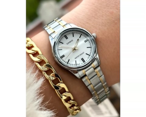 ZEGAREK DAMSKI CASIO LTP-V005SG-7A (zd586i) + BOX ZEGAREK DAMSKI CASIO LTP-V005SG-7A (zd586i) + BOX