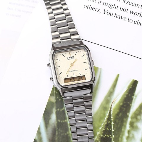 ZEGAREK UNISEX CASIO Vintage AQ-230GG-9A + BOX ZEGAREK UNISEX CASIO Vintage AQ-230GG-9A + BOX