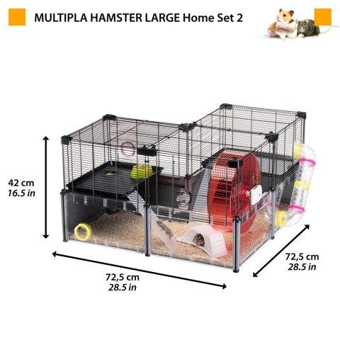 FERPLAST Multipla Hamster Large 107,5x37,5x H 42cm FERPLAST Multipla Hamster Large 107,5x37,5x H 42cm