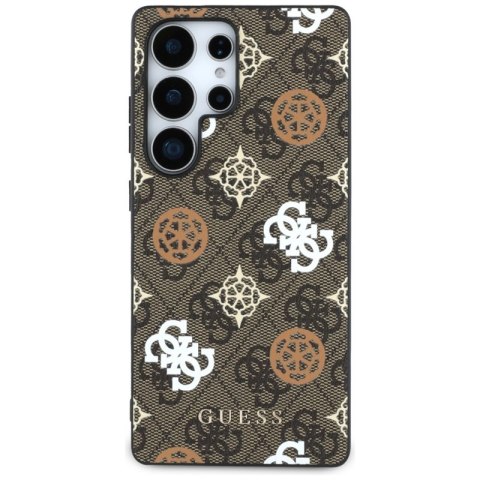 Guess 4G Printed Colored Peony Pattern MagSafe - Etui do Samsung Galaxy S25 Ultra (brązowy) Guess 4G Printed Colored Peony Pattern MagSafe - Etui do Samsung Galaxy S25 Ultra (brązowy)