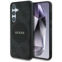 Guess 4G Round Patch Classic Logo MagSafe - Etui do Samsung Galaxy S25+ (czarny)