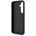 Guess 4G Round Patch Classic Logo MagSafe - Etui do Samsung Galaxy S25 (różowy)