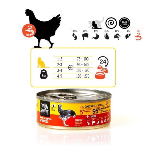 3Coty CHICKEN + KRILL for Kittens 80g 3Coty CHICKEN + KRILL for Kittens 80g