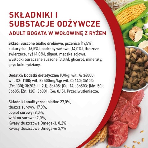 PURINA One Mini Adult Wołowina, ryż - sucha karma dla psa - 800 g