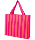 Torba shopper wzorzysta duża kolorowa na ramię z zamkiem (Pomarańczowy || Wielokolorowy || Różowy)