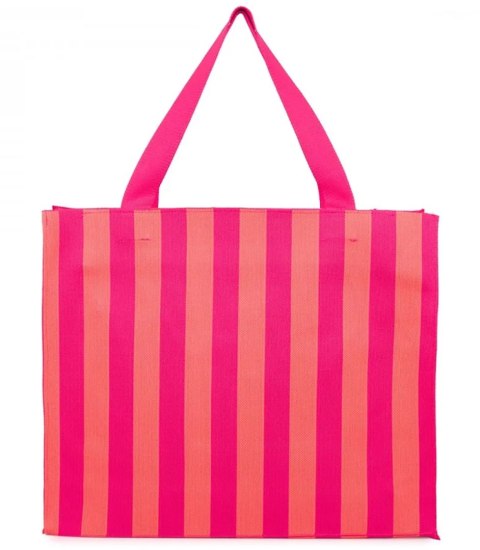 Torba shopper wzorzysta duża kolorowa na ramię z zamkiem (Pomarańczowy || Wielokolorowy || Różowy) Torba shopper wzorzysta duża kolorowa na ramię z zamkiem (Pomarańczowy || Wielokolorowy || Różowy)