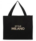 Pojemna torebka shopper STYLE MILANO (Beżowy || Czarny)