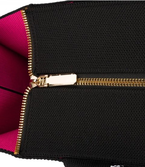 Pojemna torebka shopper STYLE MILANO (Różowy || Czarny) Pojemna torebka shopper STYLE MILANO (Różowy || Czarny)