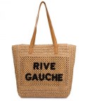 Torebka shopper boho z plecionki RIVE GAUCHE (Brązowy)