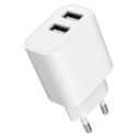 GEMBIRD 2-PORTOWA ŁADOWARKA SIECIOWA 2X USB-A, BIAŁA