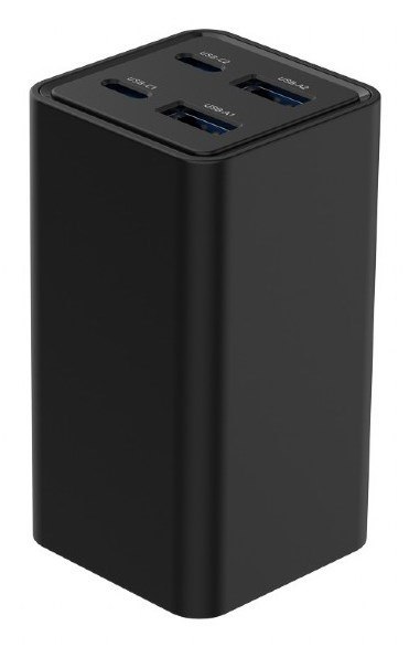 GEMBIRD 4-PORTOWA SZYBKA ŁADOWARKA SIECIOWA GAN (PD) USB (2X USB-A + 2X USB-C), 65W, CZARNA GEMBIRD 4-PORTOWA SZYBKA ŁADOWARKA SIECIOWA GAN (PD) USB (2X USB-A + 2X USB-C), 65W, CZARNA