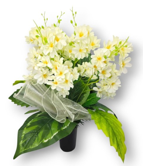 BUKIET WKŁAD DO WAZONU KWIATY NA CMENTARZ GRÓB POMNIK