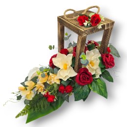 HIT 2025! STROIK NA CMENTARZ GRÓB DREWNIANY LAMPION NAGROBNY LATARNIA