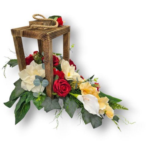 HIT 2025! STROIK NA CMENTARZ GRÓB DREWNIANY LAMPION NAGROBNY LATARNIA