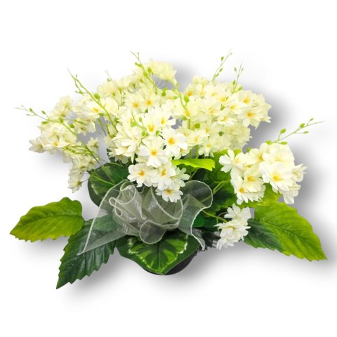 STROIK NA CMENTARZ KWIATY NA GRÓB POMNIK MISA Z OBCIĄŻENIEM