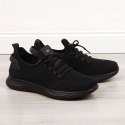 Buty sportowe tekstylne NEWS M EVE266A czarne