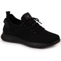 Buty sportowe tekstylne NEWS M EVE266A czarne