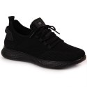 Buty sportowe tekstylne NEWS M EVE266A czarne