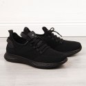 Buty sportowe tekstylne NEWS M EVE266A czarne