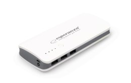 PowerBank Esperanza Radium EMP106WE (8000mAh; microUSB, USB 2.0; kolor biały) (WYPRZEDAŻ)