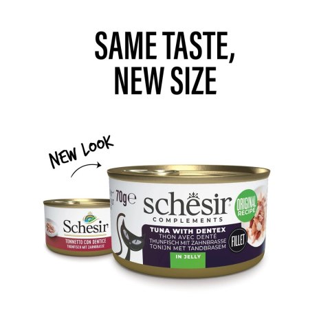 SCHESIR dla kotów Oceanic Adult w Galarecie Tuńczyk z Dentykiem 85g SCHESIR dla kotów Oceanic Adult w Galarecie Tuńczyk z Dentykiem 85g