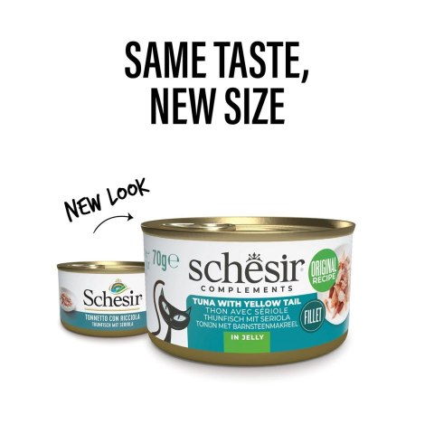 SCHESIR dla kotów Oceanic Adult w Galarecie Tuńczyk z Żółtymi Ogonami 85g SCHESIR dla kotów Oceanic Adult w Galarecie Tuńczyk z Żółtymi Ogonami 85g