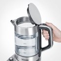 SEVERIN CZAJNIK ELEKTRYCZNY SZKŁO-STAL, REG. TEMPERATURY, SITKO DO HERBATY, AUT. PROGRAM, KONTROLER STRIX, 1,7L 3000W WK3422
