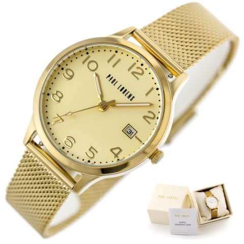 ZEGAREK DAMSKI PAUL LORENS - PL20000B-4D1 (zg572b) + BOX