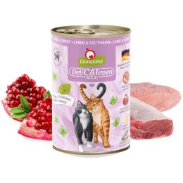 GranataPet DeliCatessen jagnięcina i indyk mokra karma dla kota 400g